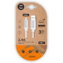 Tech One Tech Cable USB-A a USB-C Blanco 1m 2,4A TEC2006